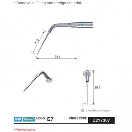 NSK Endo Filling Remover Tip, E7