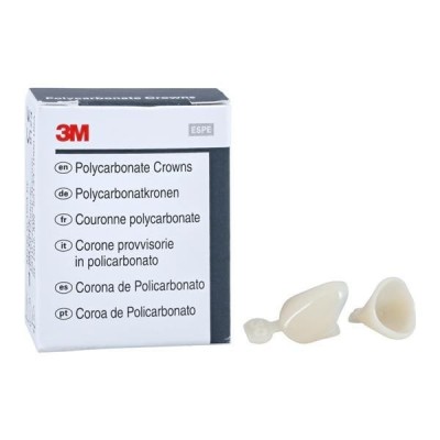 3M™ Polycarbonate Crowns Temporary Crowns for Anteriors and Bicuspid Refill P-44