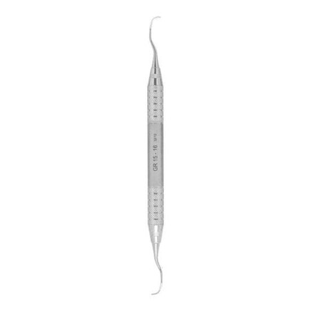 Curette Gracey Rigid Double End Size 15/16R Life Steel Stainless Steel Ea