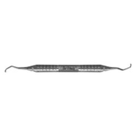 Curette DeMarco Double End Size 1 No.6 Satin Steel Immunity Steel Ea