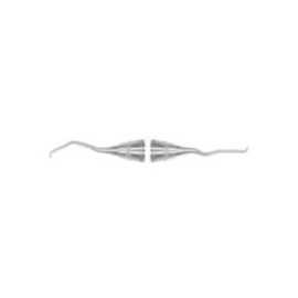 Curette Gracey Mini Five Double End Size 12/13 No.6 Satin Steel Immunity Steel Ea