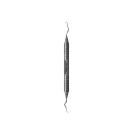 Curette Langer Rigid Double End Size 3/4 No.6 Satin Steel Immunity Steel Ea