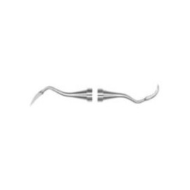 Scaler Sickle Double End Size 204 No.2 Octagonal Immunity Steel Ea