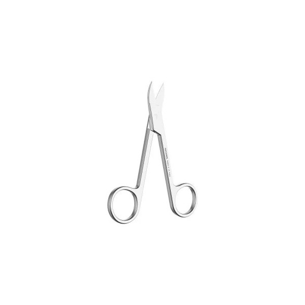 Crown Scissors Curved, One Serrated Blade, 10.5cm