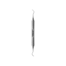 Curette Rule Double End Size 3/4 No.6 Satin Steel Immunity Steel Ea