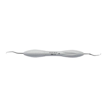 LM Dental Crtt/Sclr Curette Grcy Shrp Dia DE Size 1-2 ErgoSense Dmnd Ctd Ea