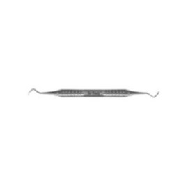 Curette McCall Double End Size 13/14 No.6 Satin Steel Immunity Steel Ea