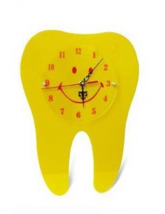 Small clock with alarm tooth shaped 