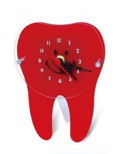 Small clock with alarm tooth shaped 