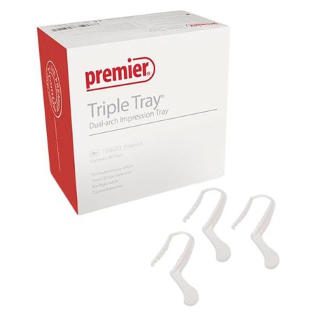 Triple Tray Bite Trays Extended Quadrant 35/Bx