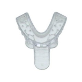 Double Arch Impression Tray Perforated 2 Large Lower 12/Bg