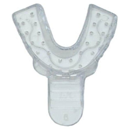 Double Arch Impression Tray Perforated 6 Small Lower 12/Bg