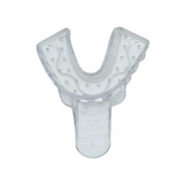 Double Arch Impression Tray Perforated 4 Medium Lower 12/Bg