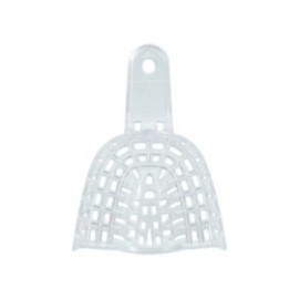 President Disposable Double Arch Impression Tray Perforated 5 Small Upper 12/Bg