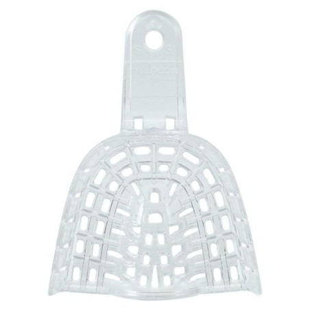 President Disposable Double Arch Impression Tray Perforated 5 Small Upper 12/Bg