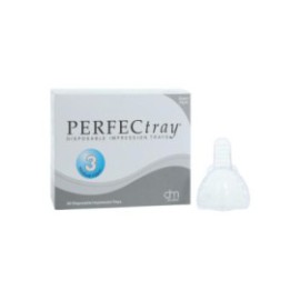 Perfectray Disposable Full Arch Impression Tray Perforated 3 Medium Upper 20/Pk