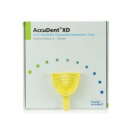 AccuDent XD Disposable Dentate Tray Perforated 4 Medium Upper Refill Pack 12/Pk