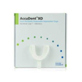 AccuDent XD Disposable Edentulous Tray Perforated 7 Lg Lower Refill Pack 12/Pk