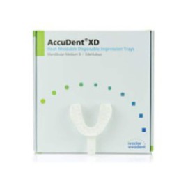 AccuDent XD Disposable Edentulous Tray Perforated 9 M Lower Refill Pack 12/Pk