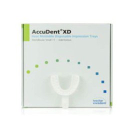 AccuDent XD Disposable Edentulous Tray Perforated 11 Sm Lower Refill Pack 12/Pk