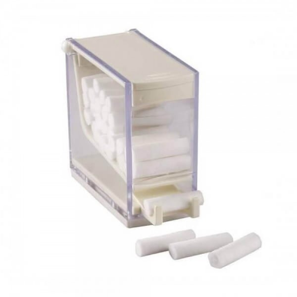 Cotton Roll Dispenser, Press Type