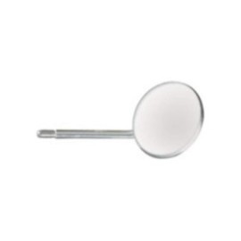 Magnifying Mirror Head Stainless Steel Size 4 Simple Stem Round 12/Bx