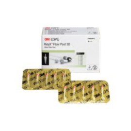 3M RelyX Metal Free Post 3D Refill Size 2 1.6 mm Red 10/Pk