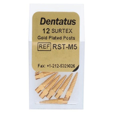 Surtex Posts Gold Plated Medium M5 1.65 mm 12/Bx