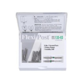 Flexi-Post Posts Titanium Size 3 Parallel Sided Green 10/Pk