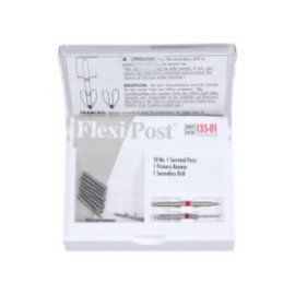 Flexi-Post Posts Titanium Size 1 Parallel Sided Red 10/Pk