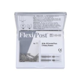 Flexi-Post Posts Stainless Steel Size 00 White Parallel Sided 30/Pk