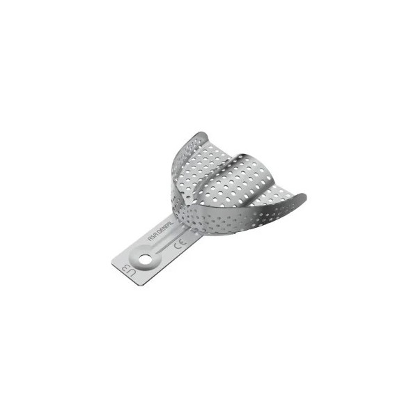 Aluminium Perforated Upper Impression Tray, Small, Without Rim