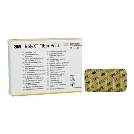 3M RelyX Fiber Post Refill Size 2 1.6 mm Red 10/Pk