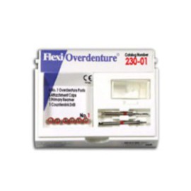 Flexi-Overdenture Posts Refill 1 Red Ea