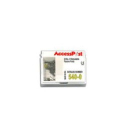 AccessPost Posts Stainless Steel Size 0 0.8 mm Yellow 25/Bx