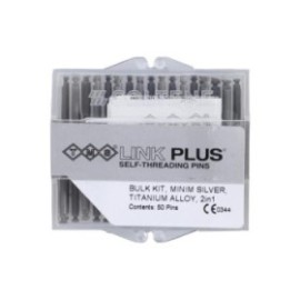 TMS Link Plus Pins Titanium Double Kit Minim L-842 Silver 0.021 in 50/Pk