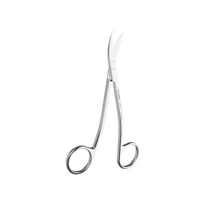 Gum Scissors LA grange Curved, Saw Edge 10.5 cm