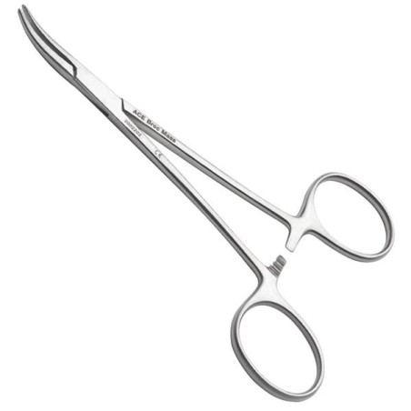 Halsted Hemostat 4.75 in Mosquito Curved Stainless Steel Ea