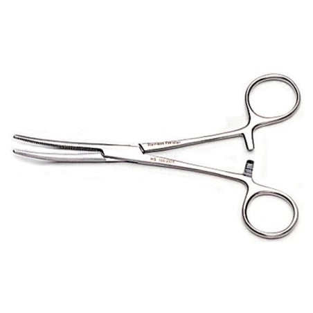 Surgical Hemostat 6.25 in Rochester-Pean Curved Standard Stainless Steel Ea