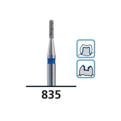 Flat-End Cylinder Diamond Burs G835, Coarse Grit, FG-016