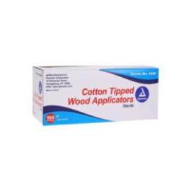 Cotton Tip Applicator 6" Wood Shaft Sterile 100/Bx