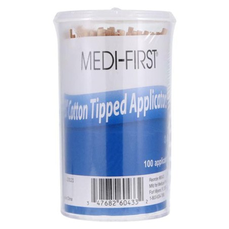 Cotton Tipped Applicator 3 in Wood Shaft Non Sterile 100/Bx