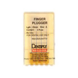 Finger Plugger 25 mm A Yellow Conical 4/Bx