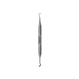 Band Pusher / Scaler Double End No. 6 Satin Steel Round Curved Straight Ea