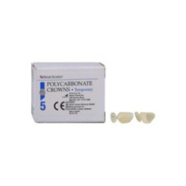 Polycarbonate Replacement Crowns Size 35 Left Cuspid Upper & Lower Refill 5/Bx