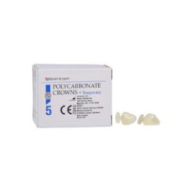 Polycarbonate Replacement Crowns Size 32 Right Cuspid Upper & Lower Refill 5/Bx