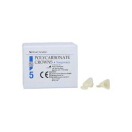 Polycarbonate Replacement Crowns Size 15 Upper Left Central Refill 5/Bx