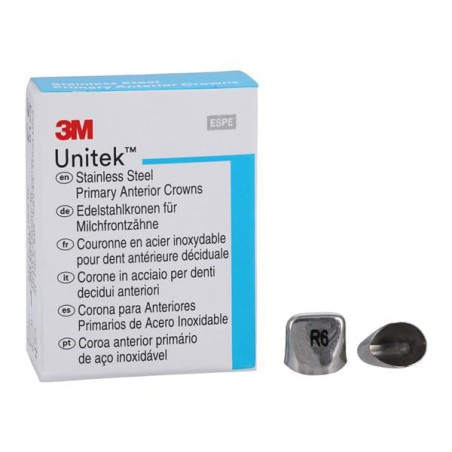 3M Unitek Stainless Steel Crowns Size 6UR Prim Ant Upr Rght Cntrl Refill 5/Bx