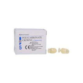 Polycarbonate Replacement Crowns Size 50 2nd Bicuspid Refill 5/Bx