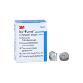 3M Iso-Form Temporary Metal Crowns Size U54 2nd UR Bic Replacement Crowns 5/Bx